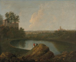 A Cabeça do Lago Nemi de Imitator of Richard Wilson RA