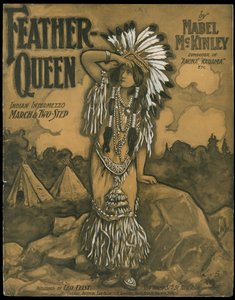 Rainha das Penas, c.1770-1959 (gravura) de Inc. Leo Feist