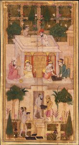 Fazendo livros em um jardim de Indian Art