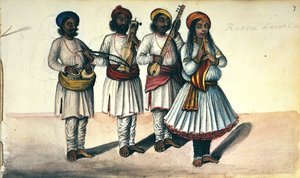 Uma rapariga dançarina de Indian School