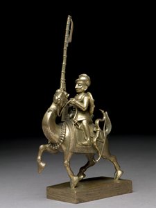 Um matchlockman montando um camelo, Vizagapatam, c.1795 (latão) de Indian School