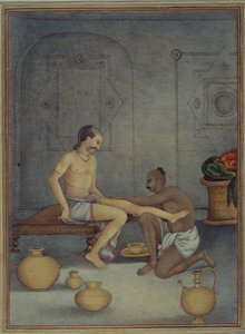 Adicionar 27255 fol.208v A Man with his Ghulam Servant, de 