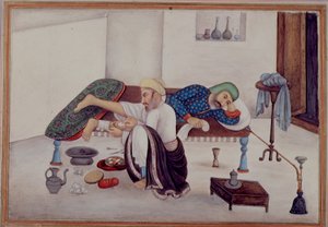 Adicionar 27255 fol.219v Um cirurgião com um paciente, de 