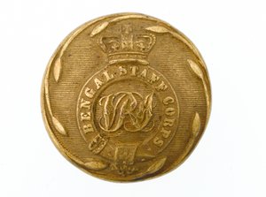 Button, Corpo de Estado-Maior de Bengala, 1861-1876 de Indian School