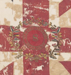 Peça central da Primeira ou Cor Real, 8º Regimento de Infantaria, Exército de Nizam, 1850 por volta de de Indian School