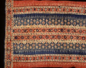 Comprimento da saia cerimonial da Costa Coromandel para o comércio tailandês (algodão pintado) de Indian School