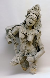 Chamunda, cultura de Hinglajgarh, 1000 AD (arenito) de Indian School