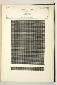 Cotton Check, Masulipatam, Madras, Piece Goods, da coleção de Fabricantes Têxteis da Índia, de John Forbes Watson, publicado em 1866 de Indian School