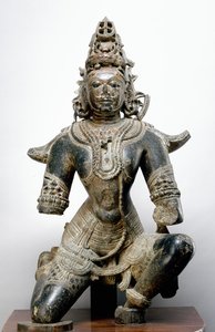 Garuda, do forte de Mandla, Madhya Pradesh, 1200 AD (pedra preta)