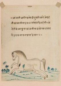 Cavalo (wc opaco no papel) de Indian School