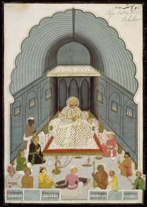 Em. 70.4 Fateh Singhs (1769-1818) festa de música, c.1770-80 de Indian School