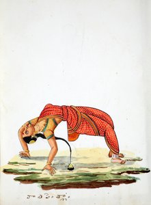 Mulher indiana dançando (wc no papel) de Indian School