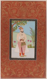 Iraj Khan, 1875-1900 (wc opaca e ouro no papel) de Indian School