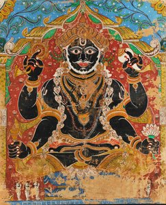 Jagannath (pintura de parede) de Indian School