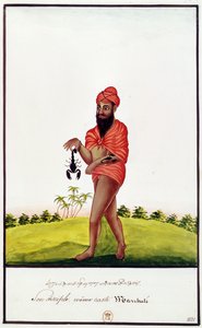 Ms Indien 743 Vendedor de remédios contra picadas de escorpião, 1831 de Indian School