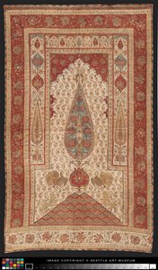 Palampore (cobertura de cama), início do dia 19
século (Algodão com tinta, corante e dourado) de Indian School