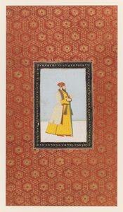 Qamar al-Din Khan, 1875-1900 (wc opac e ouro sobre papel) de Indian School