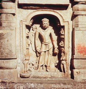 Alívio do templo principal do Site III, 320-530 de Indian School