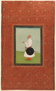 Ruh Allah Khan, 1875-1900 (wc opaca e ouro sobre papel) de Indian School
