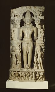 Surya, do Templo do Sol em Konarak, Orissa, dinastia Oriental do Ganga (calcário) de Indian School