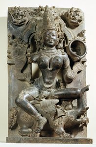 Varunani, escultura do Templo do Sol Konark, Orissa, dinastia Oriental Ganga