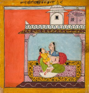Vilaval Ragini, de uma ragamala, c.1690-95 de Indian School