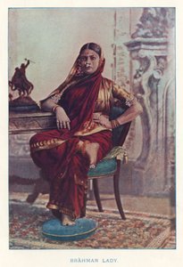 Nativos da Índia: Brahman Lady (foto colorida)