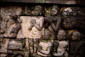 Detalhe do exterior, pedra vulcânica AD 778-850