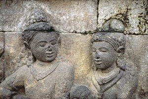 Detalhe do exterior, pedra vulcânica AD 778-850