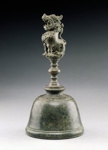 Sino com leão (bronze) de Indonesian School