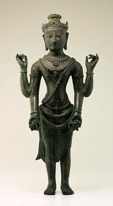 Figura de Vishnu, de Java (bronze)