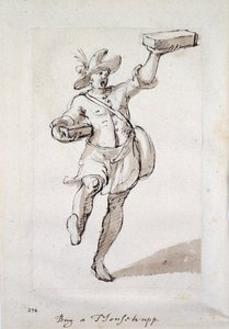 Um criador de armadilhas para o rato (caneta e tinta sobre papel) de Inigo Jones