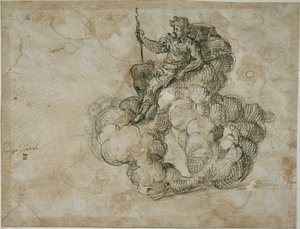 Apollo (caneta e tinta sobre papel) de Inigo Jones