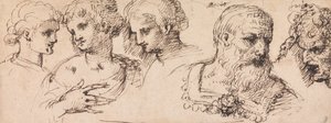 Cinco cabeças clássicas de Inigo Jones