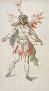 Tocha: um espírito ardente (aguarela sobre papel) de Inigo Jones