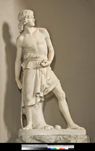 David com o sling, 1858 de Innocenzo Fraccaroli