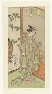 Actor Onoe Tamizo no papel feminino de Ippitsusai Bunchō