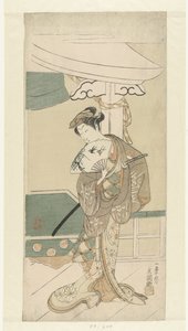 Actor como dançarino de Ippitsusai Bunchō