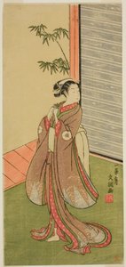 O ator Iwai Hanshiro IV em um papel feminino de Ippitsusai Bunchō