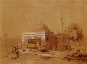 Projeto do pavilhão do Banho Turco no Parque Catarina de Tsarskoye Selo, c. 1850 de Ippolit Antonovich Monighetti