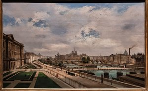 Vista de Paris a partir do Palácio do Louvre de Ippolito Caffi