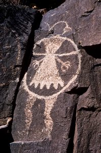 Petróglifo Anasazi, gravuras em paredes em NM. de Ira Block
