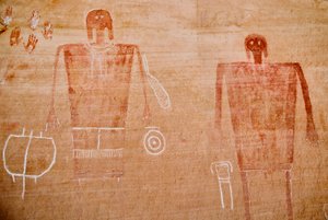 Arte rupestre dos Anasazi e de outros povos primitivos das Quatro Colinas. de Ira Block