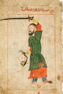 A constelação de Perseu do livro de estrelas fixas de Al-Sufi