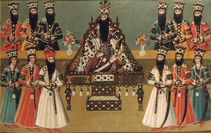 Fath "Ali Shah e seus cortesãos imediatos, c.1815