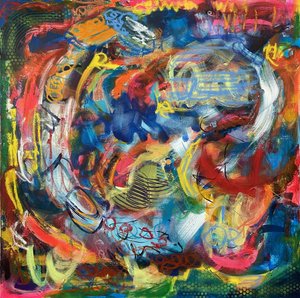 Abstrato dinâmico e vibrante