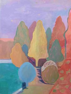 Paisagem abstrata e onírica de Iria Fernandez