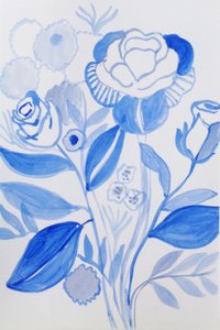 Flores azuis serenas de Iria Fernandez