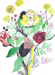 Ramo de flores vibrante de Iria Fernandez