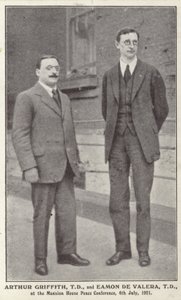 Arthur Griffith e Eamon de Valera de Irish Photographer